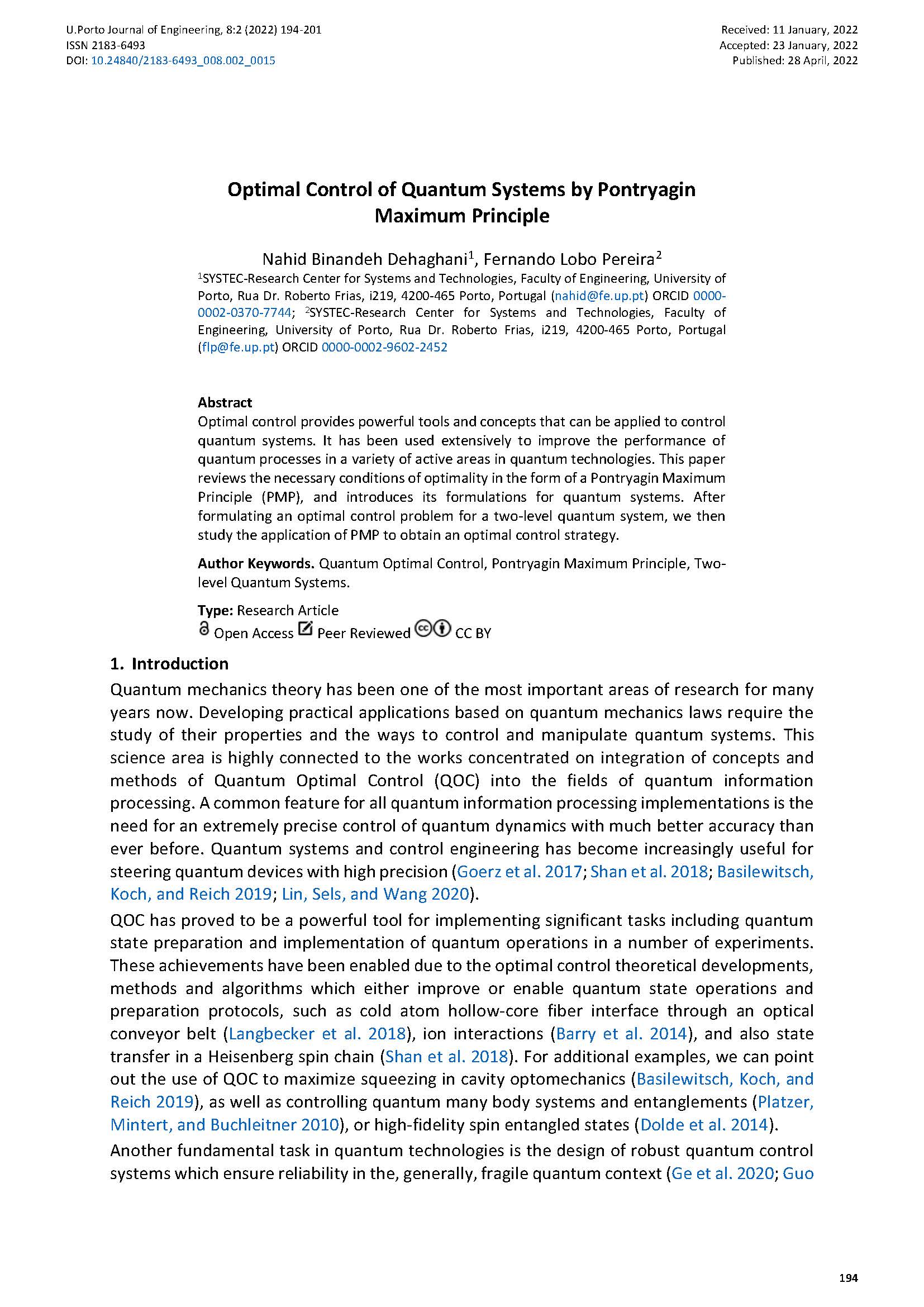 Optimal Control of Quantum Systems by Pontryagin Maximum Principle