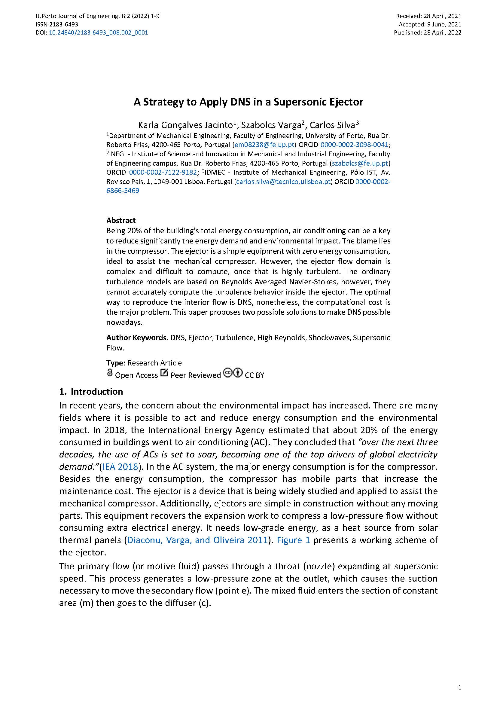 A Strategy to Apply DNS in a Supersonic Ejector